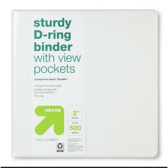 Sturdy Dring Binder Office Sturdy Dring Binder With View Pockets 2